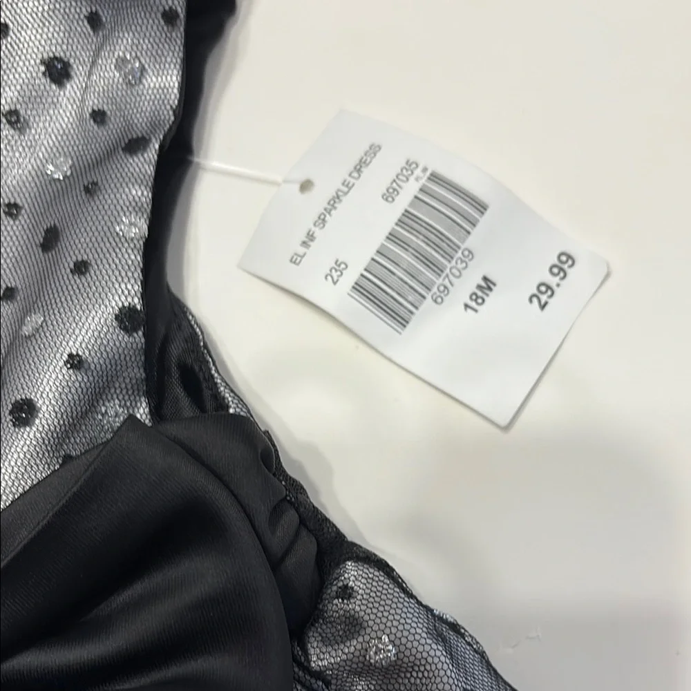 Good Lad Silver and Black Polka Dot Dress